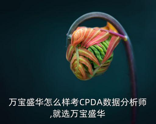 萬寶盛華怎么樣考CPDA數(shù)據(jù)分析師,就選萬寶盛華