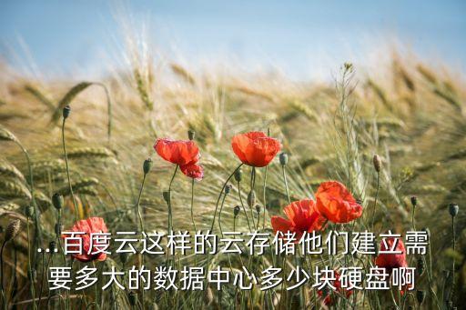 ...百度云這樣的云存儲(chǔ)他們建立需要多大的數(shù)據(jù)中心多少塊硬盤啊