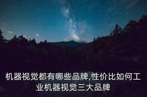 機(jī)器視覺都有哪些品牌,性價(jià)比如何工業(yè)機(jī)器視覺三大品牌