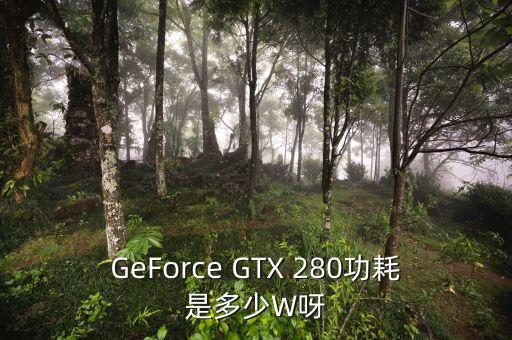 GeForce GTX 280功耗是多少W呀