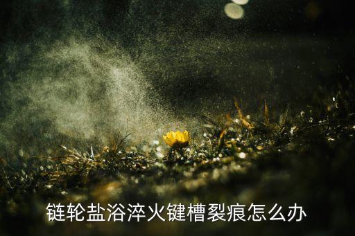 鏈輪鹽浴淬火鍵槽裂痕怎么辦