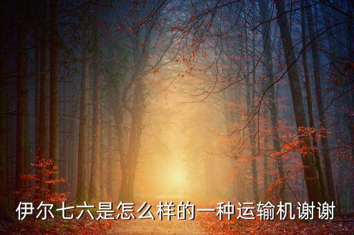 伊爾七六是怎么樣的一種運(yùn)輸機(jī)謝謝