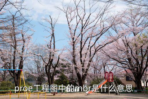 proe工程圖中的mbr是什么意思