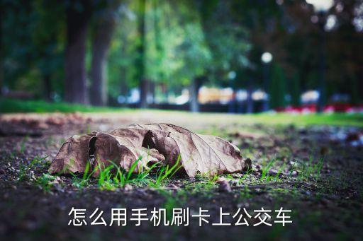 手機怎么刷公交卡，怎么用手機刷卡上公交車