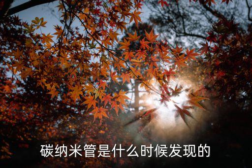 碳納米材料，碳納米管的原材料是什么