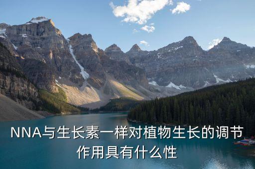 NNA與生長素一樣對(duì)植物生長的調(diào)節(jié)作用具有什么性