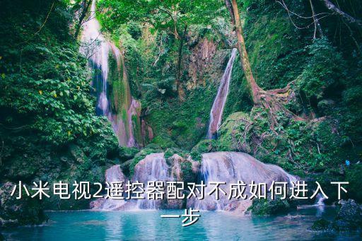 小米電視2遙控器配對不成如何進(jìn)入下一步