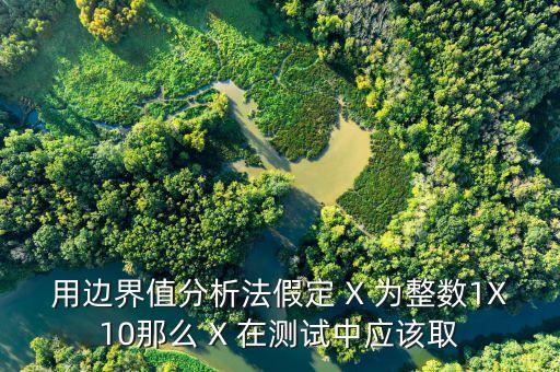 邊界值分析法，邊界值分析法的介紹