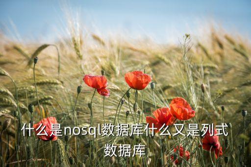 什么是nosql數(shù)據(jù)庫什么又是列式數(shù)據(jù)庫