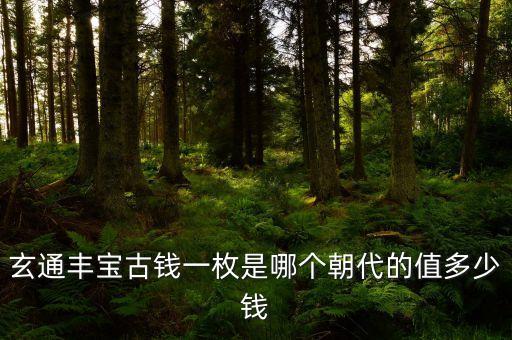 豐寶，玄通豐寶古錢(qián)一枚是哪個(gè)朝代的值多少錢(qián)