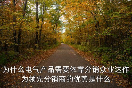 為什么電氣產(chǎn)品需要依靠分銷(xiāo)眾業(yè)達(dá)作為領(lǐng)先分銷(xiāo)商的優(yōu)勢(shì)是什么