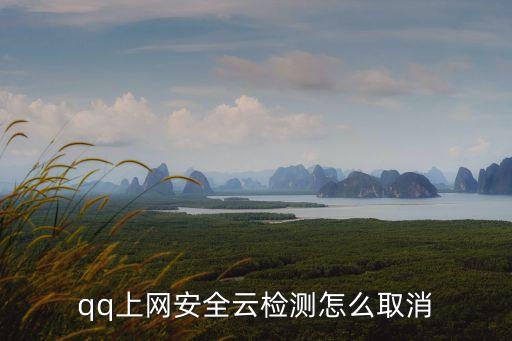 qq上網(wǎng)安全云檢測怎么取消