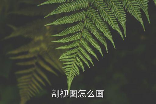 剖視圖怎么畫