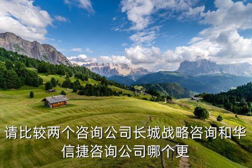 長城戰(zhàn)略咨詢，長城戰(zhàn)略咨詢公司怎么樣