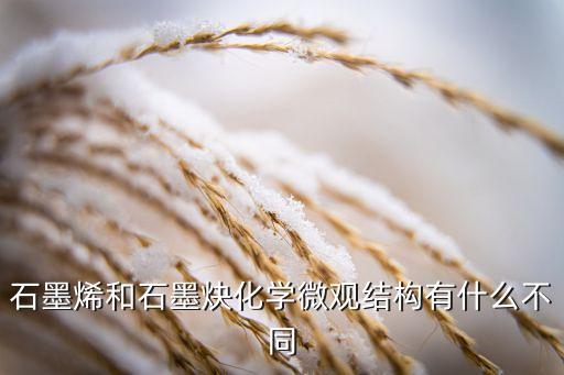 石墨烯和石墨炔化學微觀結構有什么不同