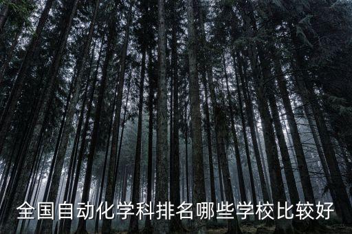 全國自動化學(xué)科排名哪些學(xué)校比較好
