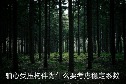 軸心受壓構(gòu)件為什么要考慮穩(wěn)定系數(shù)