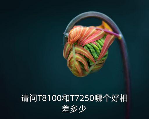 請(qǐng)問(wèn)T8100和T7250哪個(gè)好相差多少