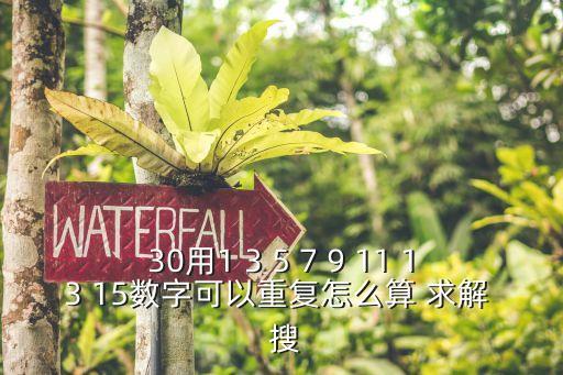 30用1 3 5 7 9 11 13 15數(shù)字可以重復怎么算 求解  搜