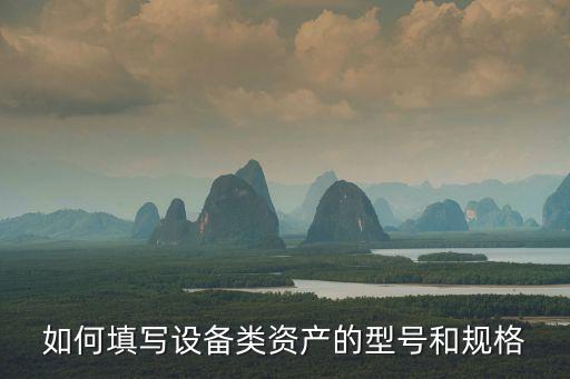 如何填寫設(shè)備類資產(chǎn)的型號和規(guī)格