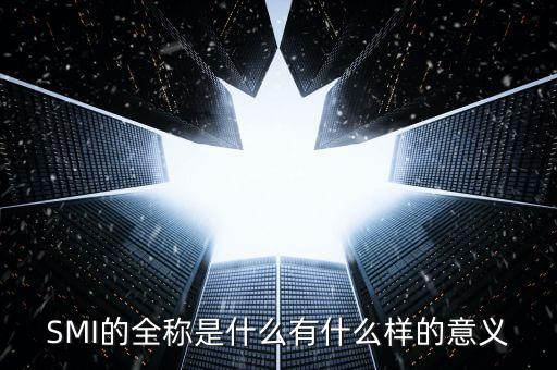 smi，什么是SMI