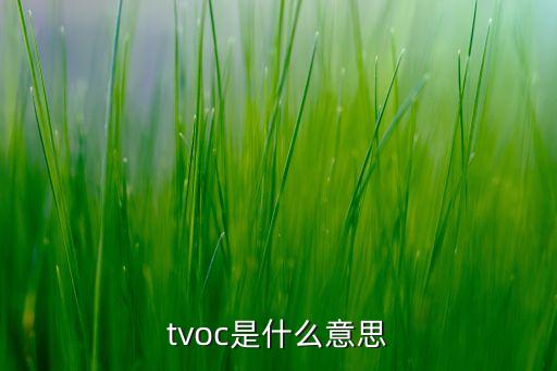 tvoc是什么意思
