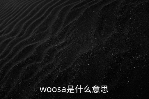 woosa是什么意思