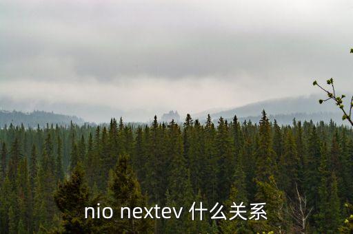 nio nextev 什么關(guān)系