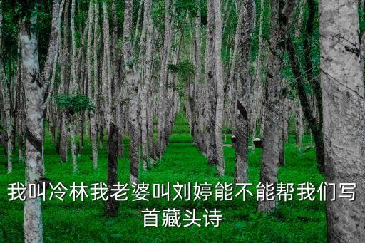 我叫冷林我老婆叫劉婷能不能幫我們寫(xiě)首藏頭詩(shī)