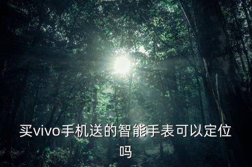 vivo智能手表，買vivo手機(jī)送的智能手表可以定位嗎