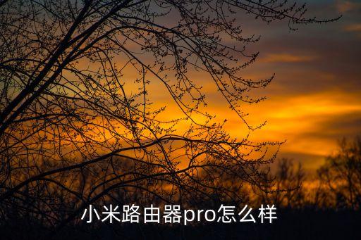 小米路由器pro怎么樣