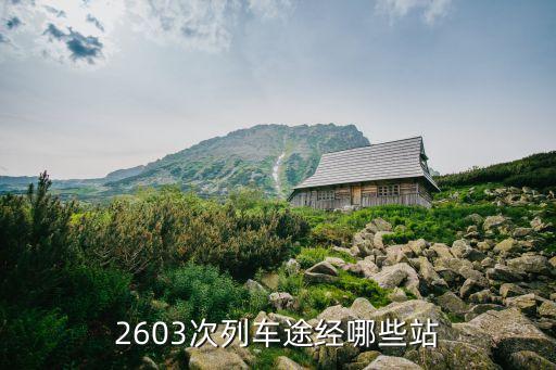 2603次列車途經(jīng)哪些站