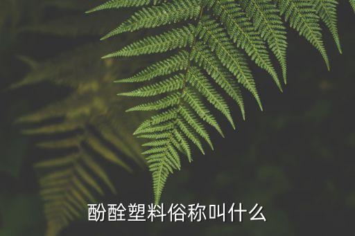 酚酫塑料俗稱叫什么