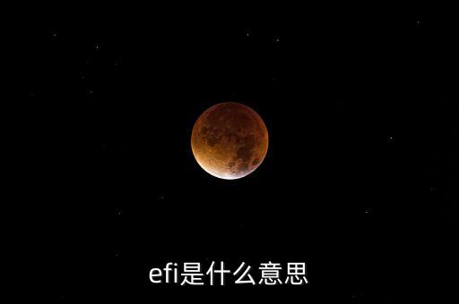 efi，汽車發(fā)動(dòng)機(jī)上所說的EFI是什么意思