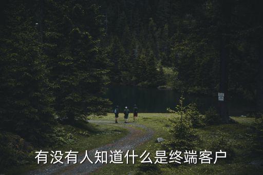 終端用戶(hù)，有沒(méi)有人知道什么是終端客戶(hù)