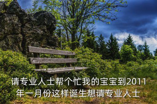 請(qǐng)專業(yè)人士幫個(gè)忙我的寶寶到2011年一月份這樣誕生想請(qǐng)專業(yè)人士
