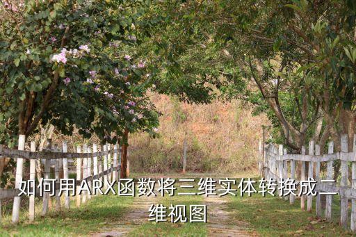 如何用ARX函數將三維實體轉換成二維視圖