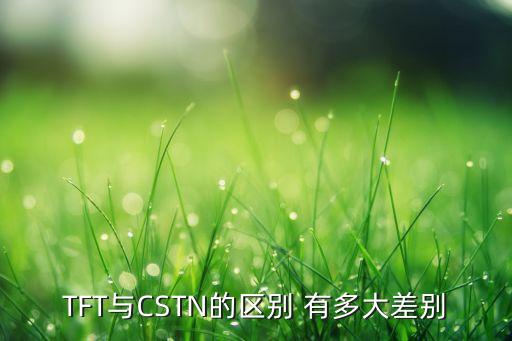 TFT與CSTN的區(qū)別 有多大差別