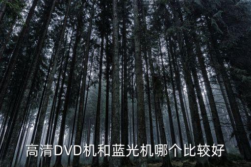 高清DVD機(jī)和藍(lán)光機(jī)哪個比較好