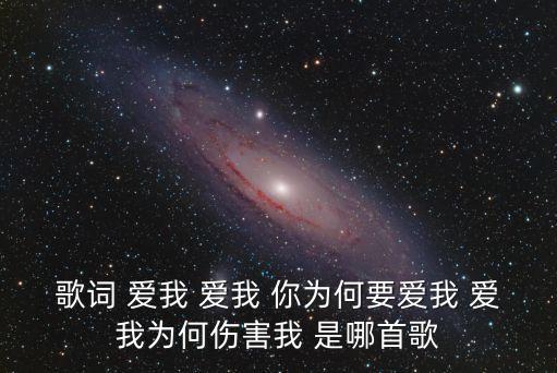 歌詞 愛我 愛我 你為何要愛我 愛我為何傷害我 是哪首歌