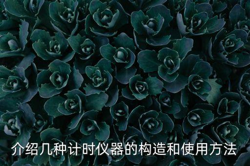 介紹幾種計(jì)時(shí)儀器的構(gòu)造和使用方法