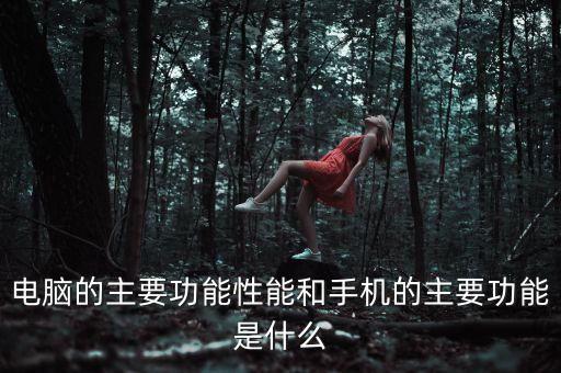 電腦的主要功能性能和手機的主要功能是什么