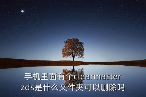 手機里面有個clearmasterzds是什么文件夾可以刪除嗎