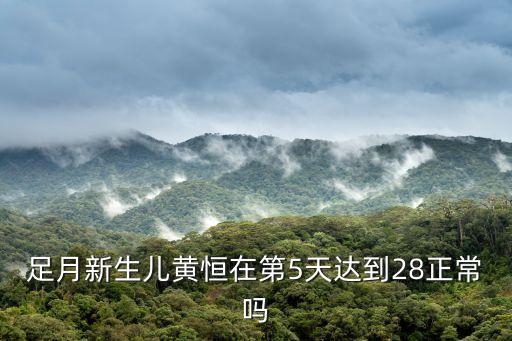 足月新生兒黃恒在第5天達(dá)到28正常嗎