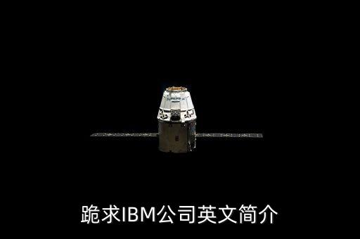 跪求IBM公司英文簡介