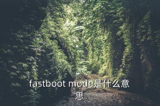 fastboot mode是什么意思