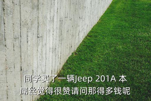 同學(xué)買了一輛Jeep 201A 本屌絲覺得很贊請(qǐng)問(wèn)那得多錢呢