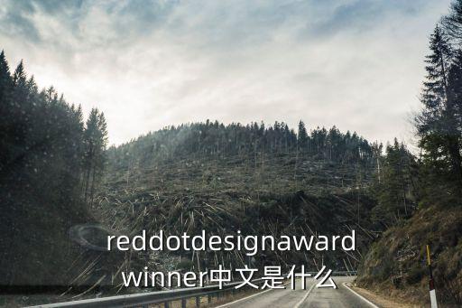 reddotdesignawardwinner中文是什么