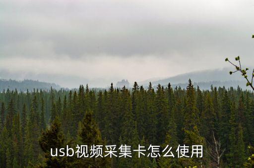 usb視頻采集卡怎么使用
