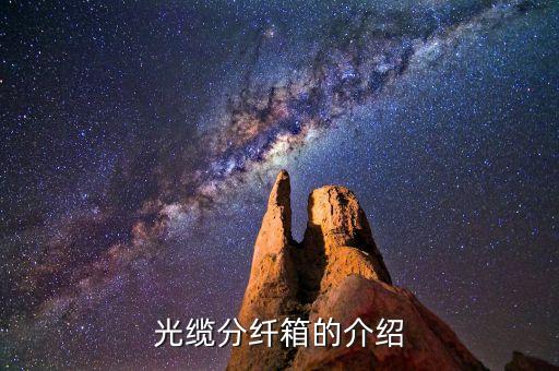 光纜分纖箱，光纜分纖箱的介紹